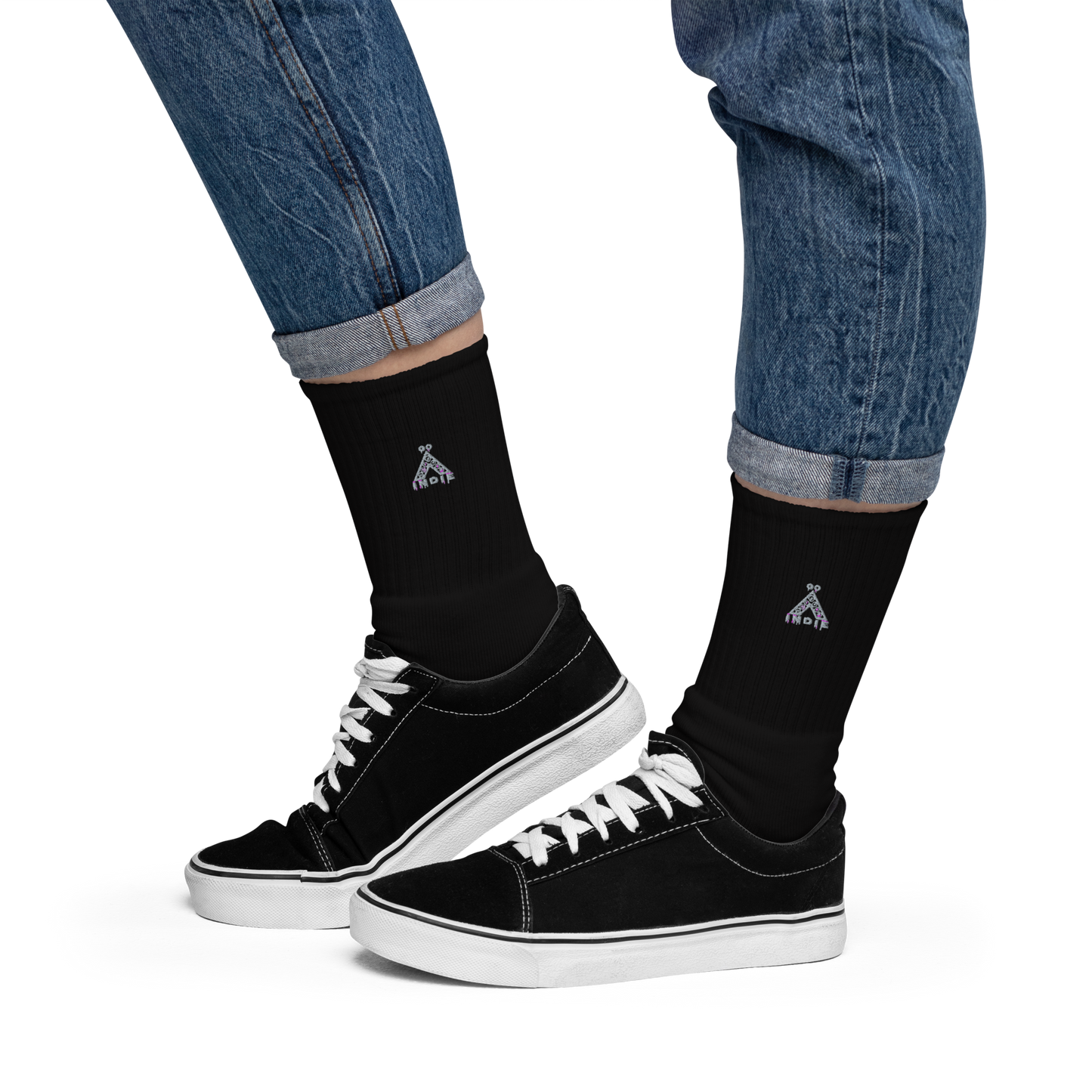 IndieGoActiv Embroidered socks