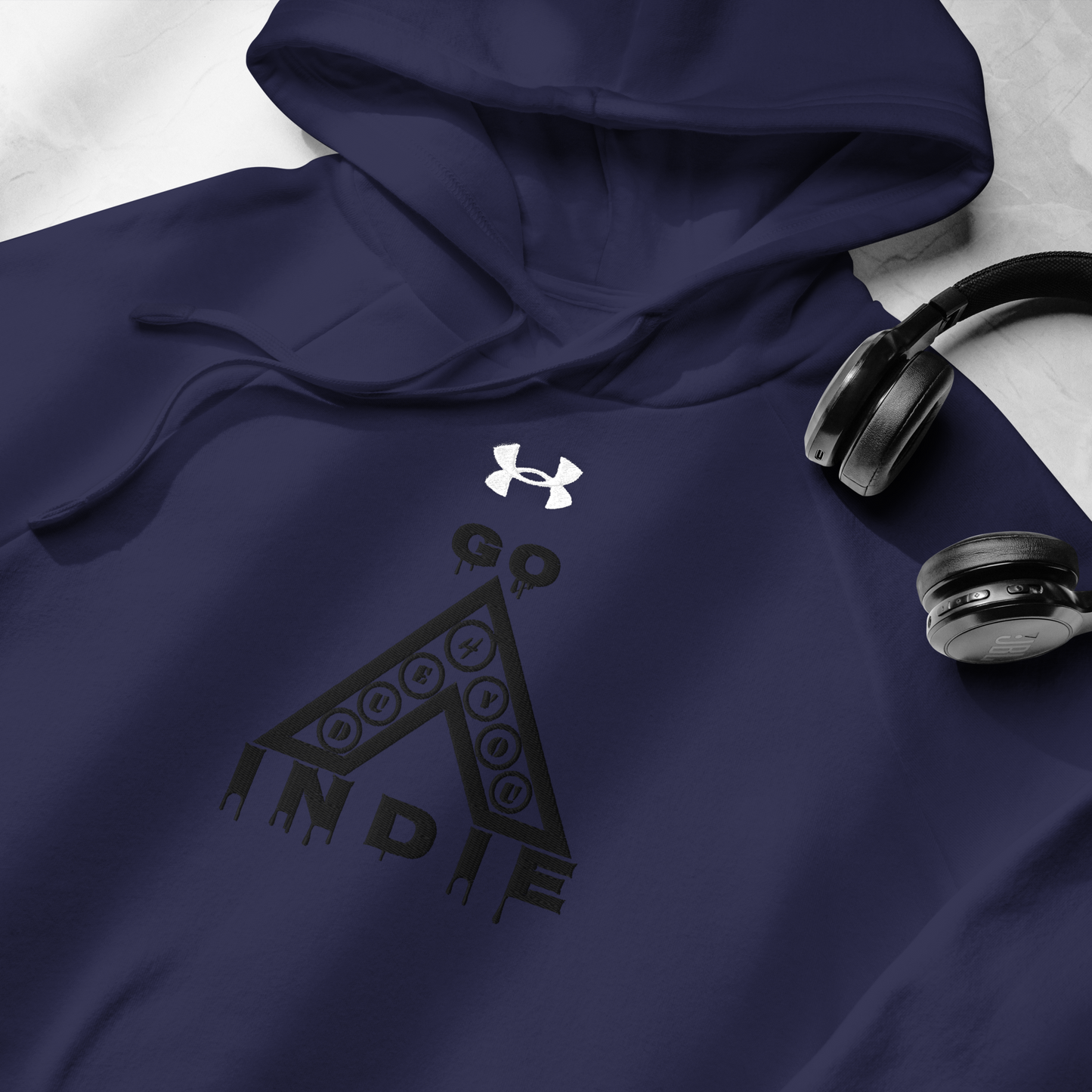 IndieGoActiv Embroidered Under Armour® hoodie