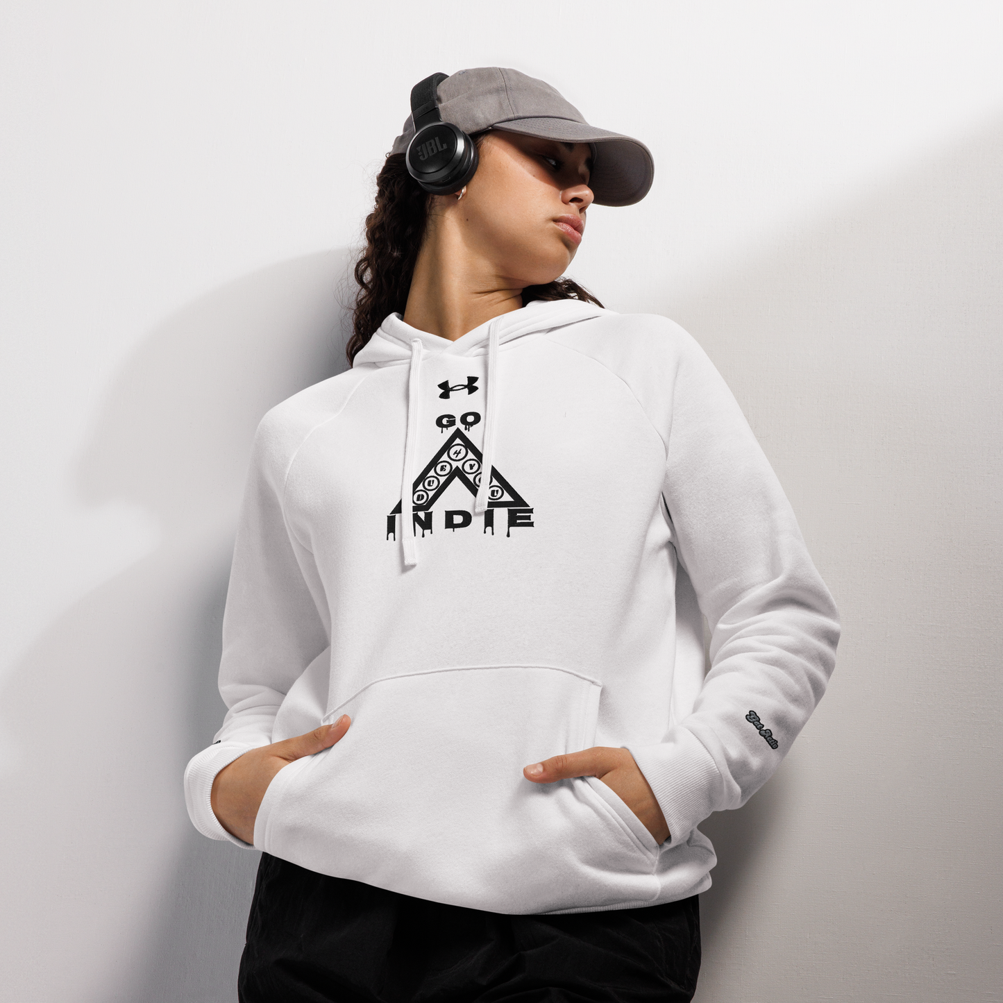 IndieGoActiv Embroidered Under Armour® hoodie