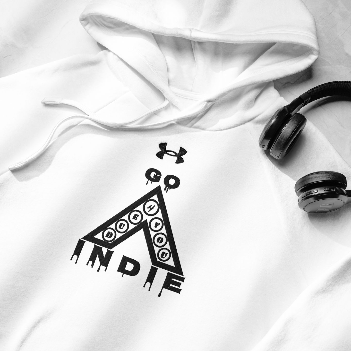 IndieGoActiv Embroidered Under Armour® hoodie