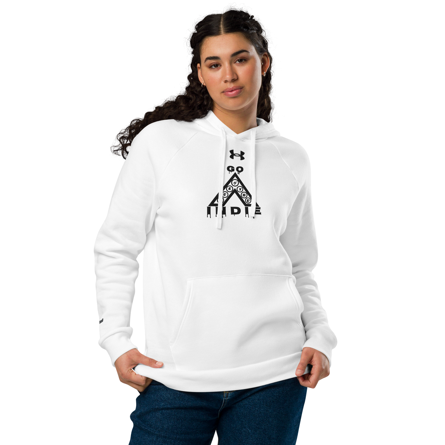 IndieGoActiv Embroidered Under Armour® hoodie